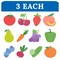 Carson Dellosa Farmers Market 36pc Colorful Fruits and Veggies Bulletin Board Decorations, Assorted Playful Fruit and Vegetable Cutouts for Bulletin Board, White Board, Cork Board, and Classroom Decor